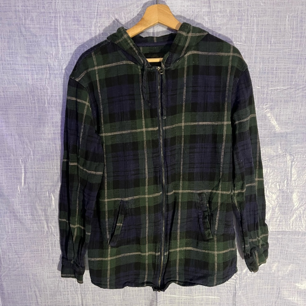 Cotton On Plaid zip up